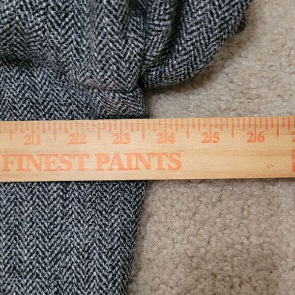 Vtg Bovet Blazer Mens 46R Gray Herringbone Tweed Wool Jacket Sportscoat Corpcore - Picture 11 of 16